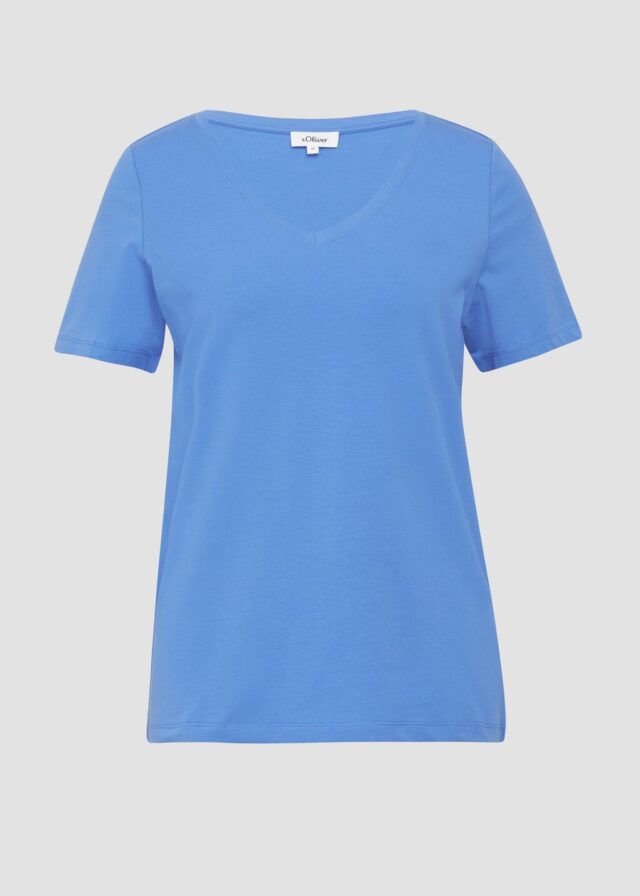 T-Shirt mit V-Ausschnitt