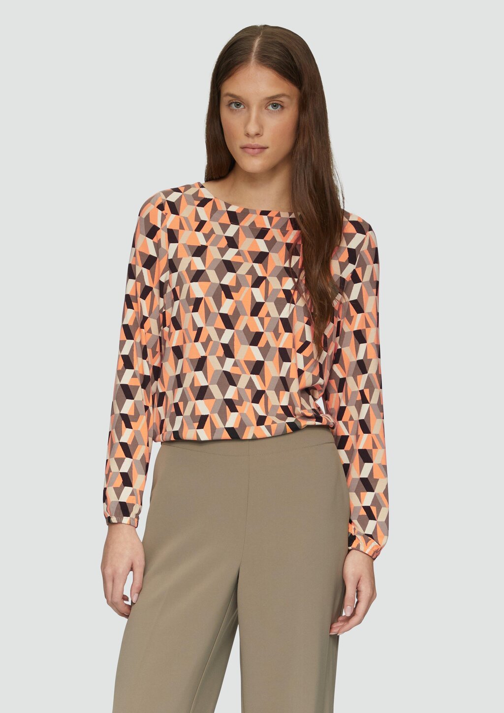 O-Shape-Shirt aus Viskosemix