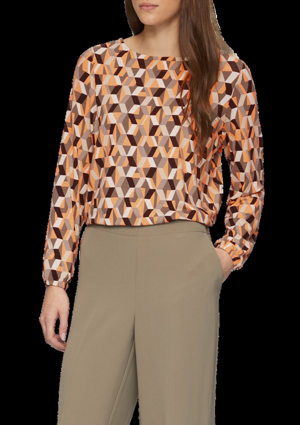 O-Shape-Shirt aus Viskosemix