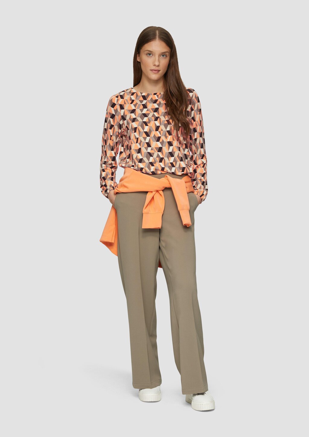 O-Shape-Shirt aus Viskosemix