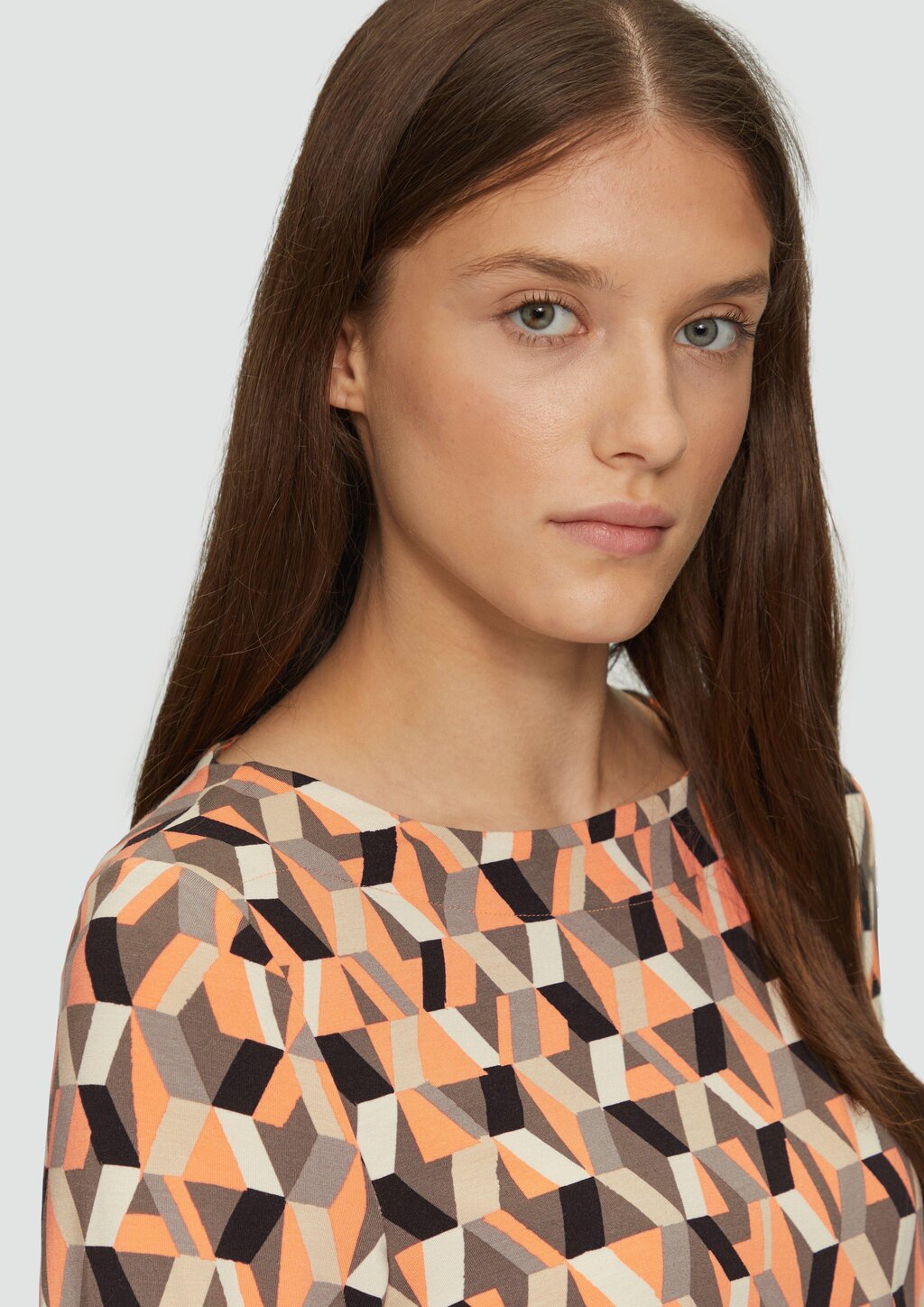 O-Shape-Shirt aus Viskosemix