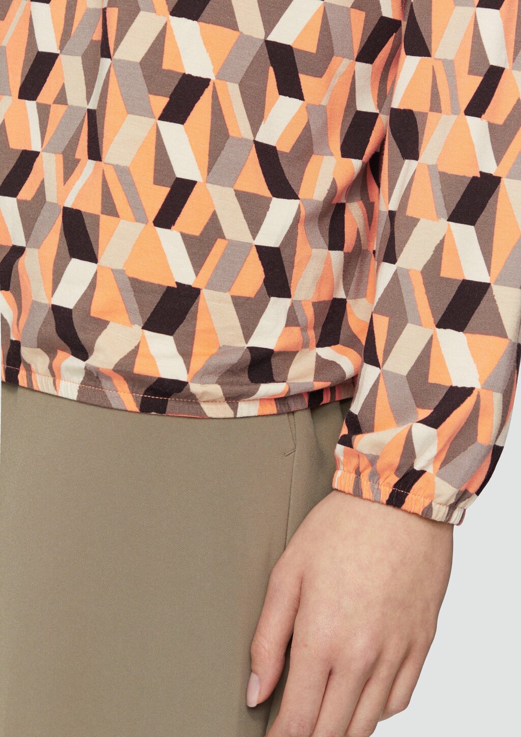 O-Shape-Shirt aus Viskosemix