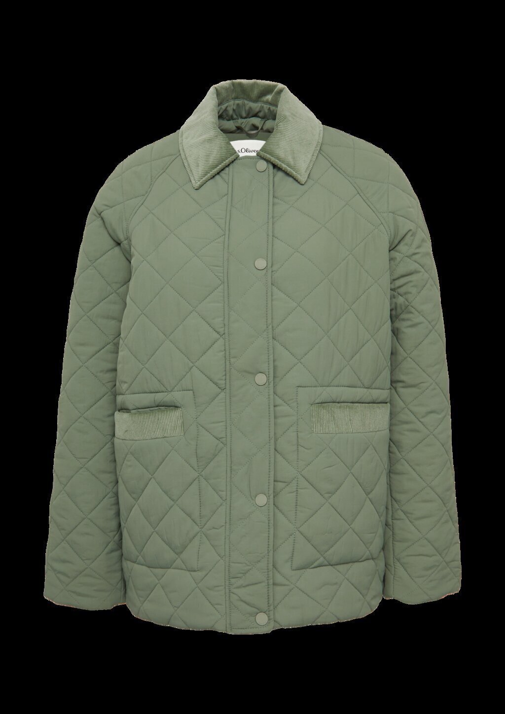 Steppjacke mit Cord-Details