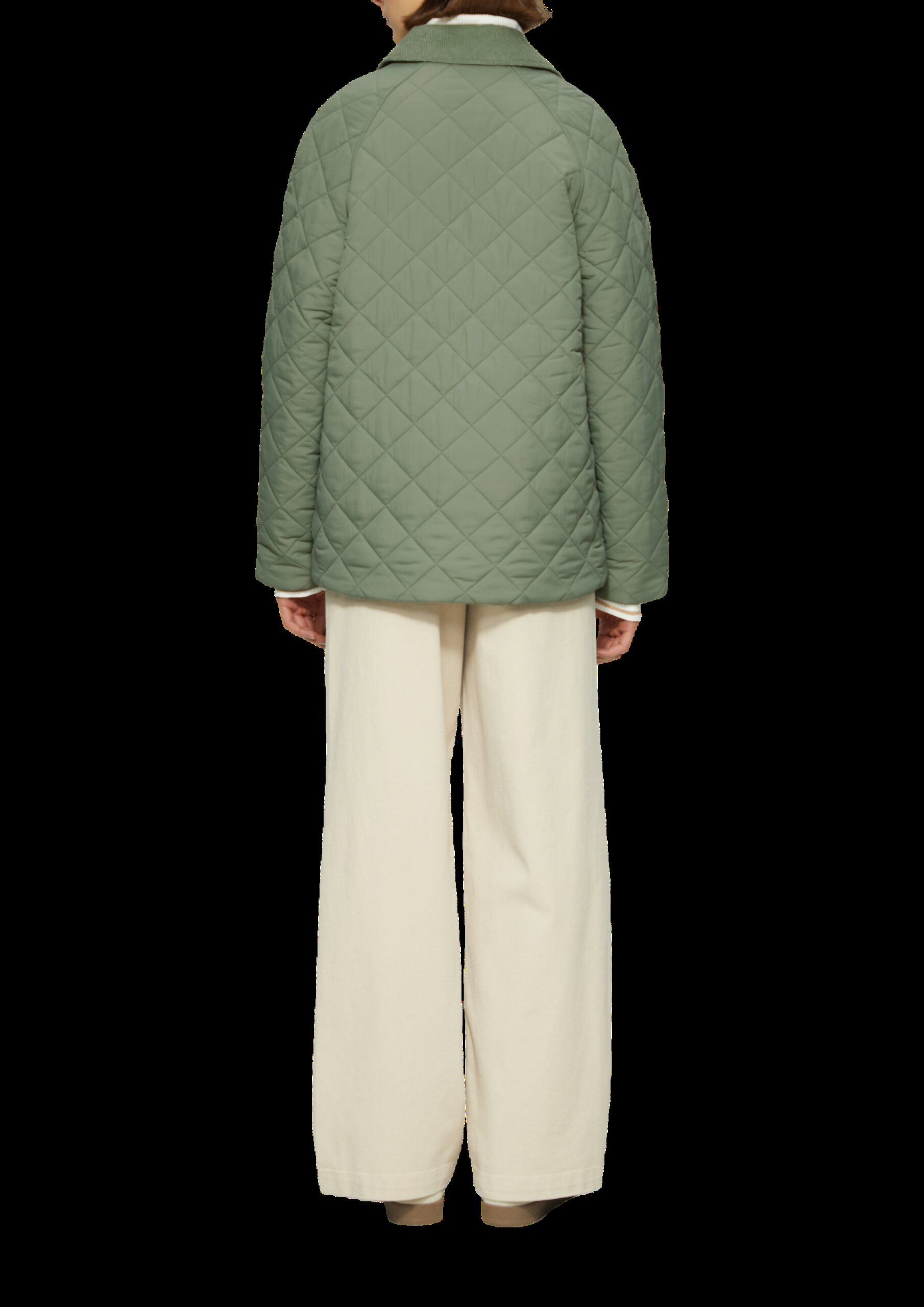 Steppjacke mit Cord-Details