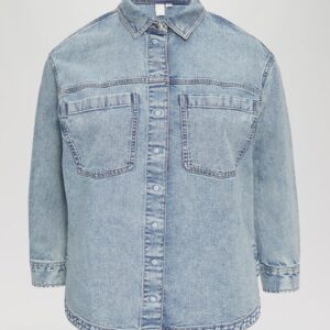 Denim-Hemd mit Brusttaschen
