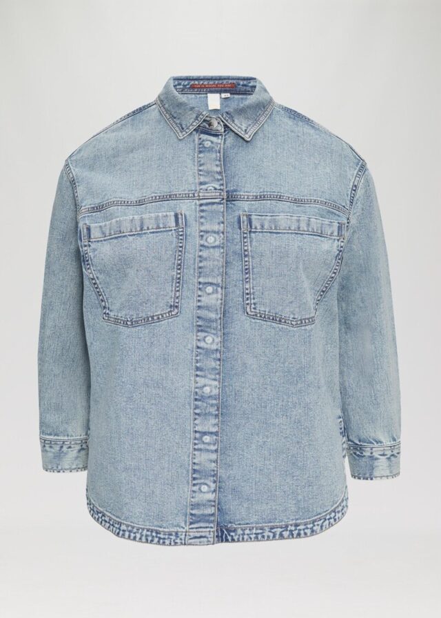 Denim-Hemd mit Brusttaschen