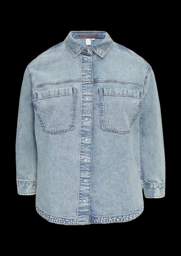 Denim-Hemd mit Brusttaschen