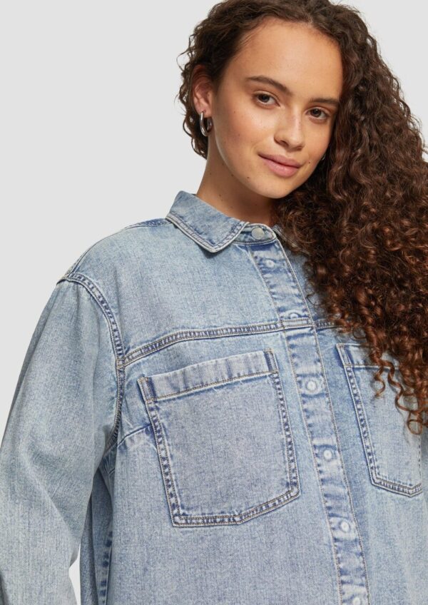 Denim-Hemd mit Brusttaschen