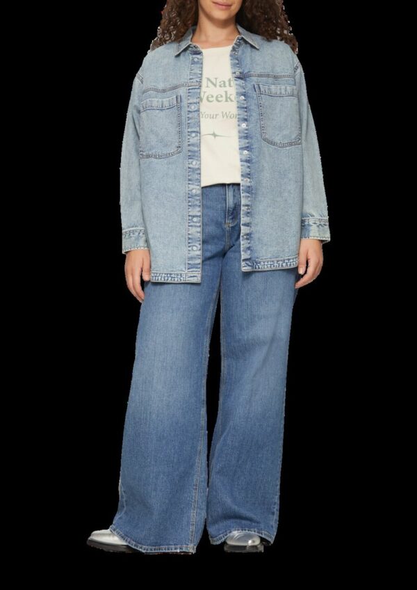 Denim-Hemd mit Brusttaschen