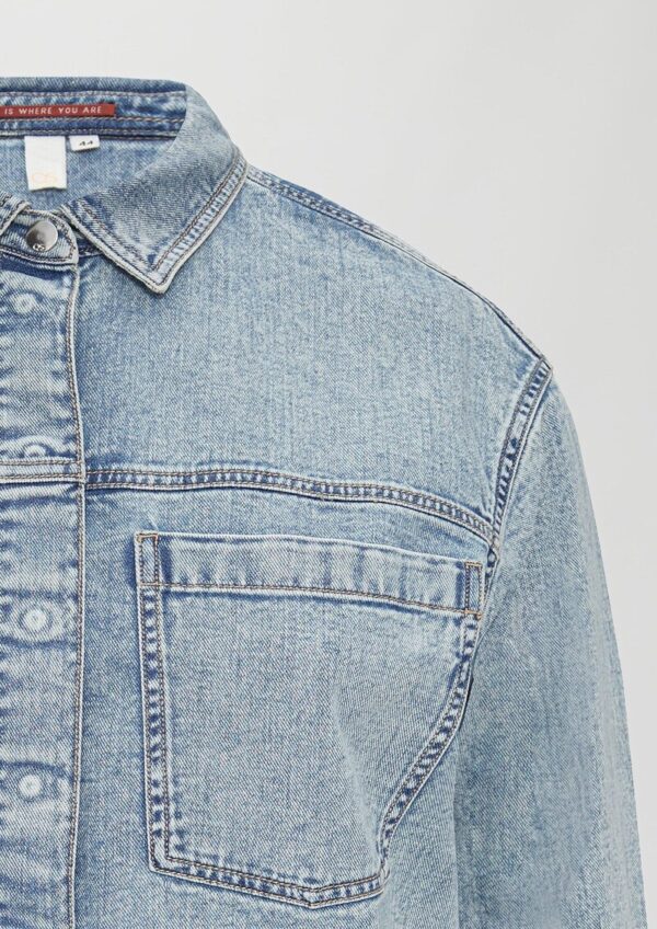 Denim-Hemd mit Brusttaschen