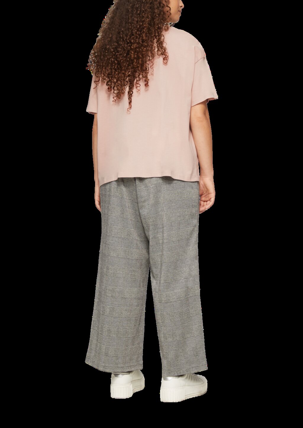 Print-Shirt mit überschnittenen Schultern