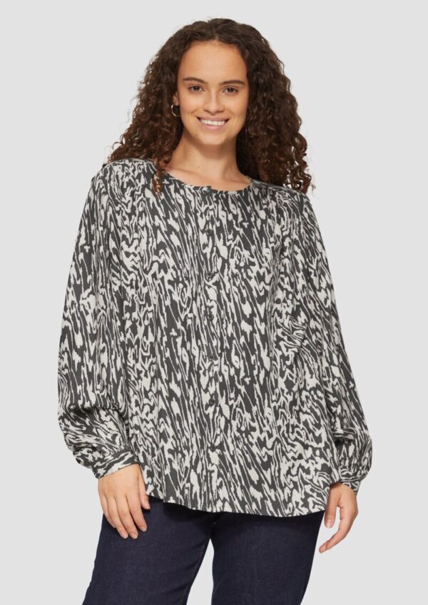 Viskosebluse im Loose Fit