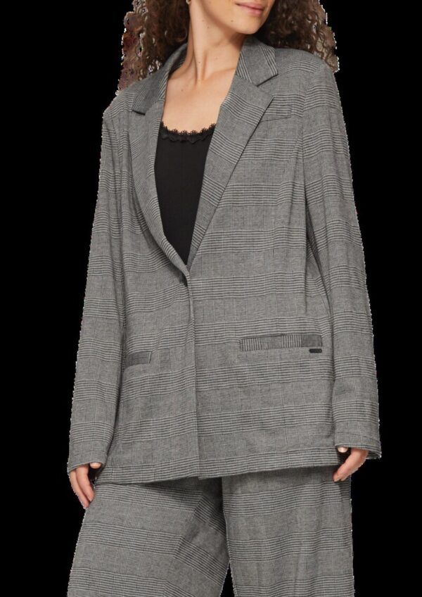 Gemusterter Blazer aus Interlock-Jersey