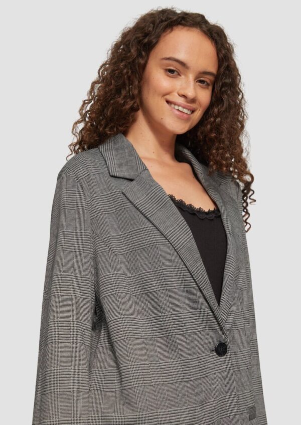 Gemusterter Blazer aus Interlock-Jersey