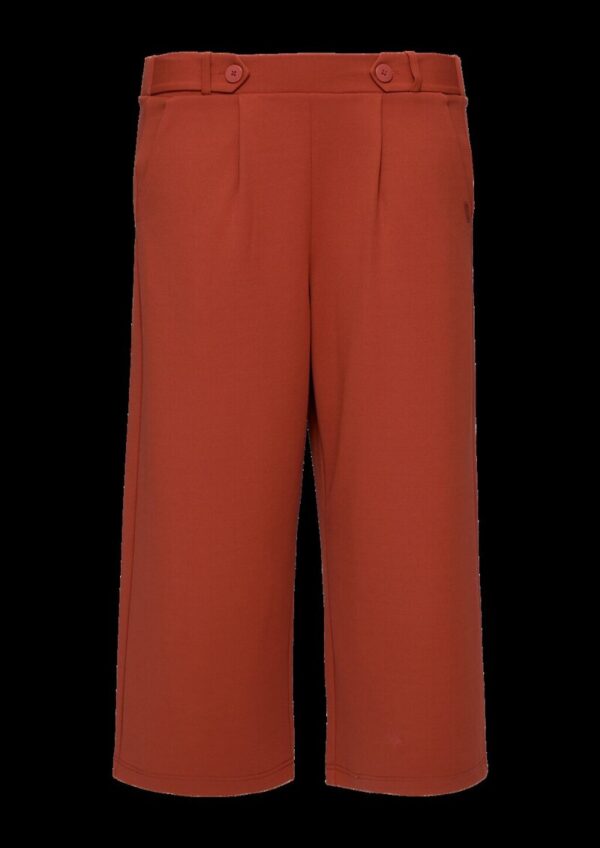 Elastische Wide-Leg-Hose aus Crêpe