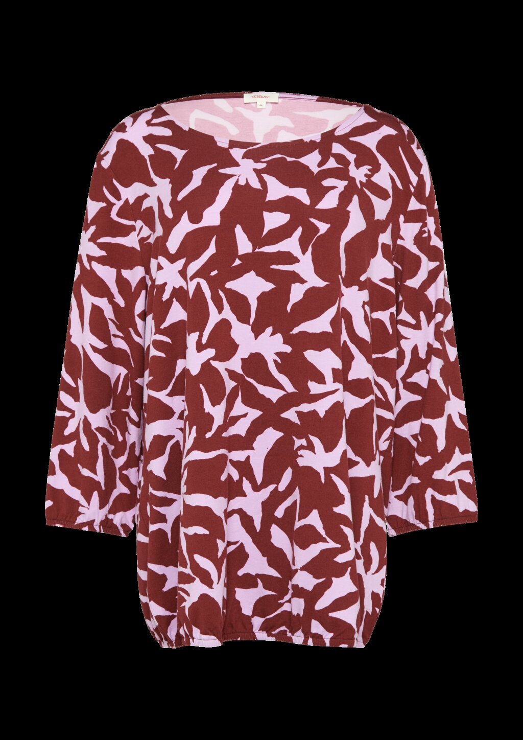 Shirt mit All-over-Print aus Viskosestretch