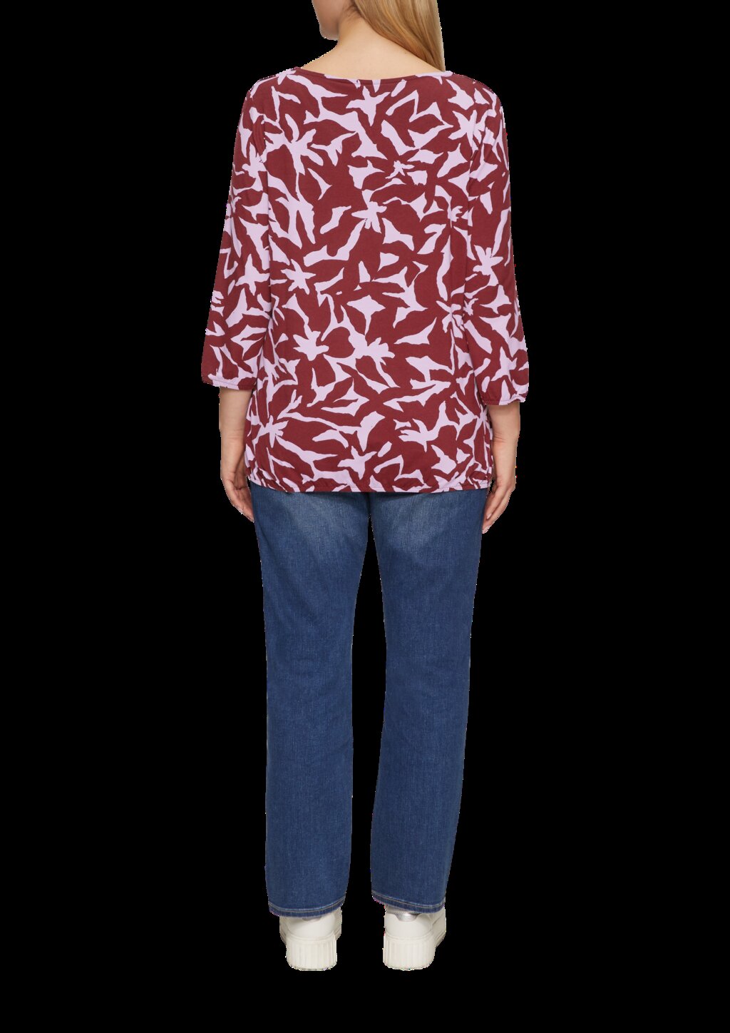 Shirt mit All-over-Print aus Viskosestretch