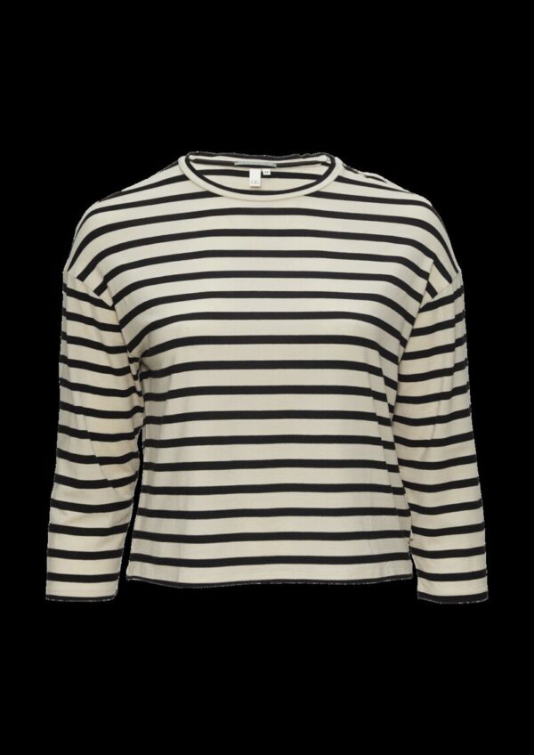 Cropped Langarmshirt aus Lyocellmix