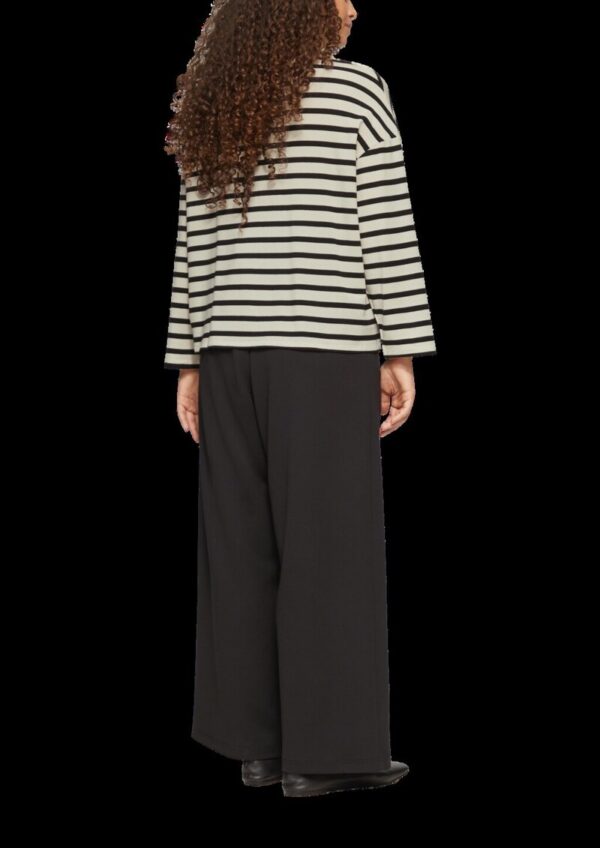 Cropped Langarmshirt aus Lyocellmix