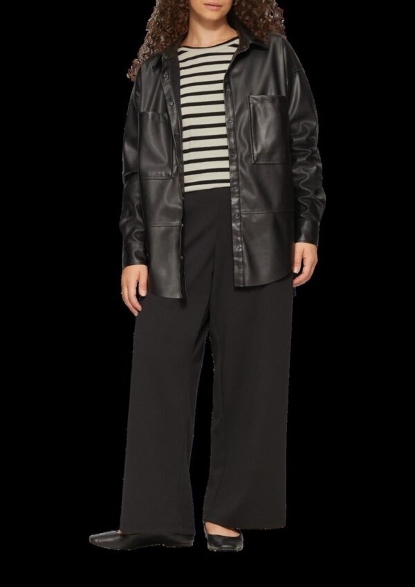 Cropped Langarmshirt aus Lyocellmix