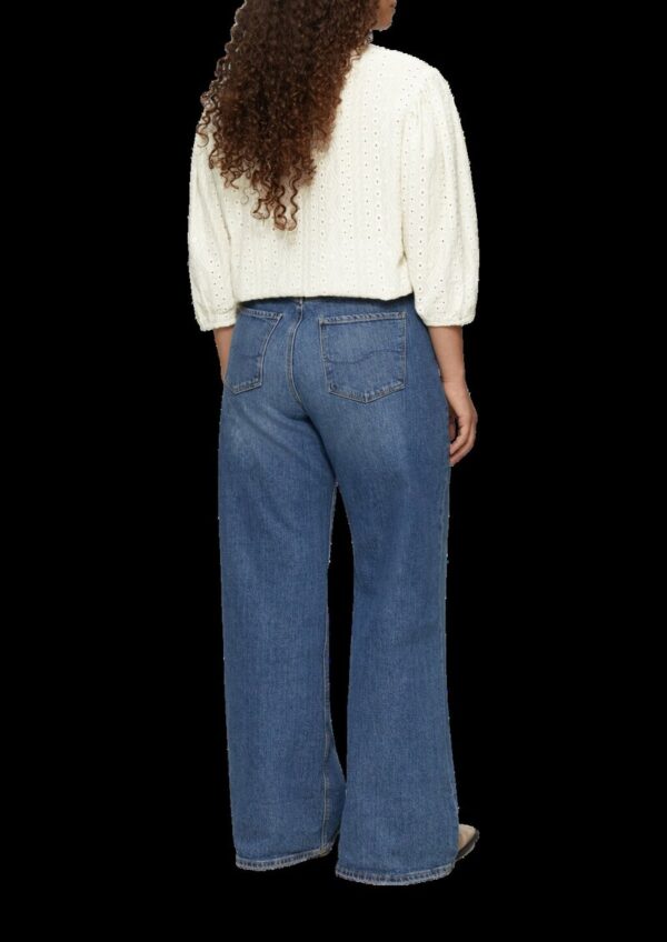 Jacquard-Shirt mit 3/4-Ärmeln