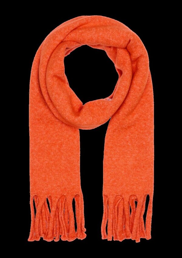 Gestrickter Schal mit Fransen