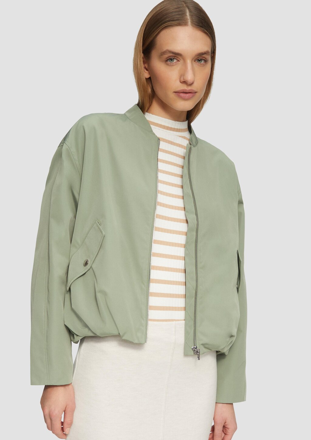 Blouson mit Raffungsdetails im Relaxed Fit