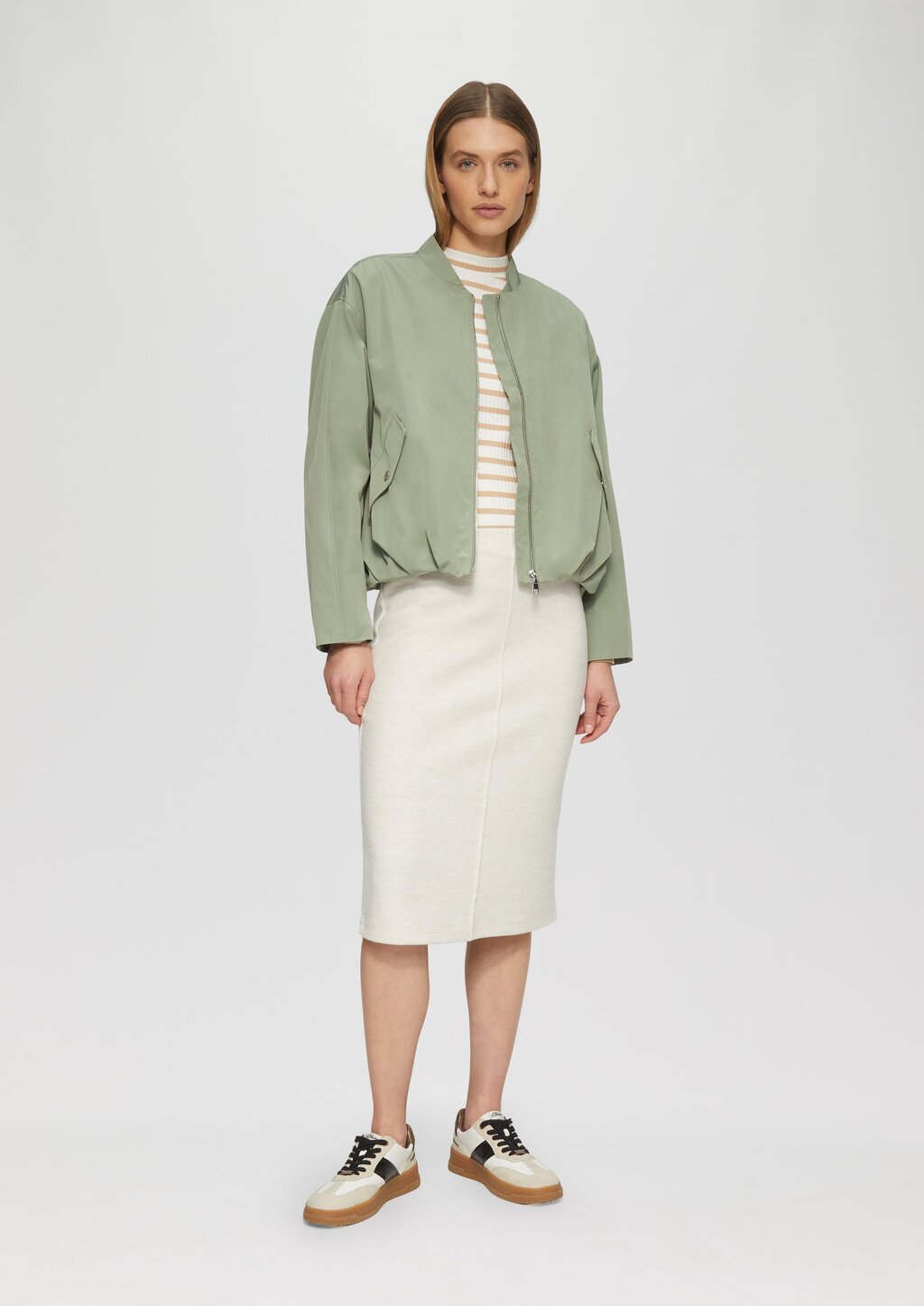 Blouson mit Raffungsdetails im Relaxed Fit