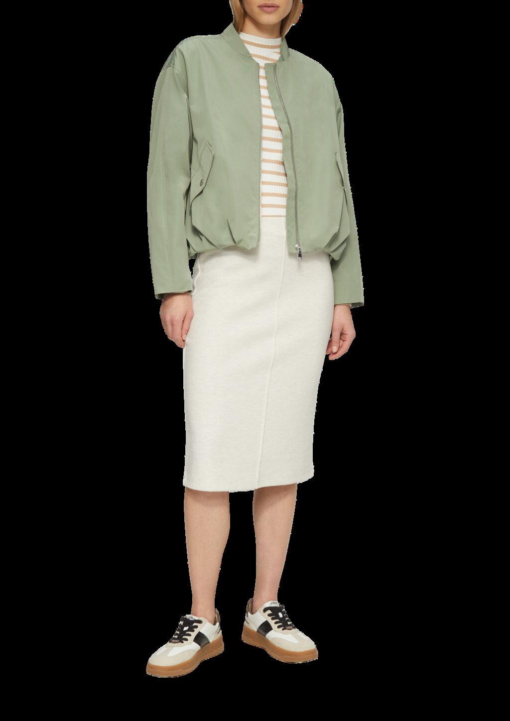 Blouson mit Raffungsdetails im Relaxed Fit