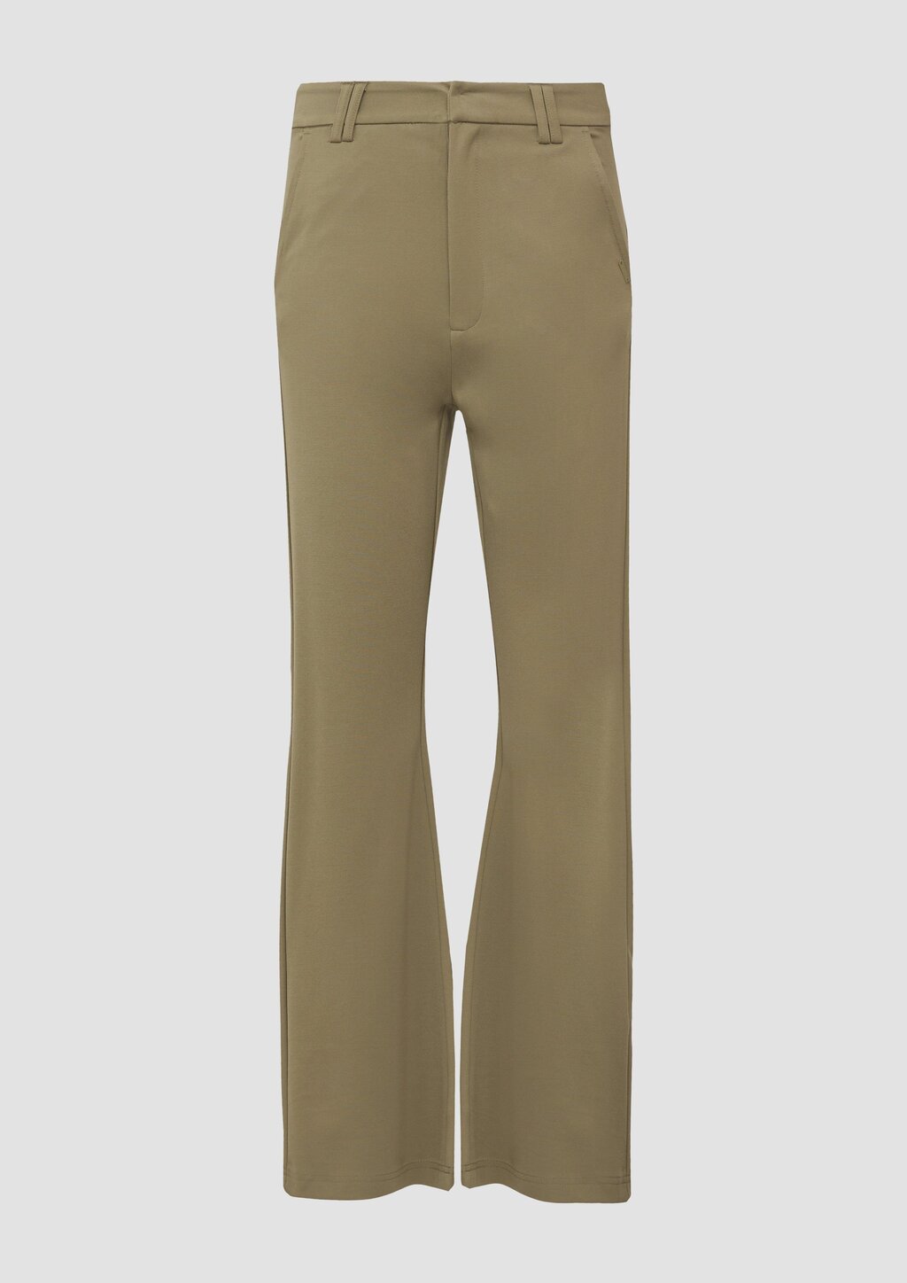 Elastische Hose aus Interlockjersey mit ausgestelltem Bein