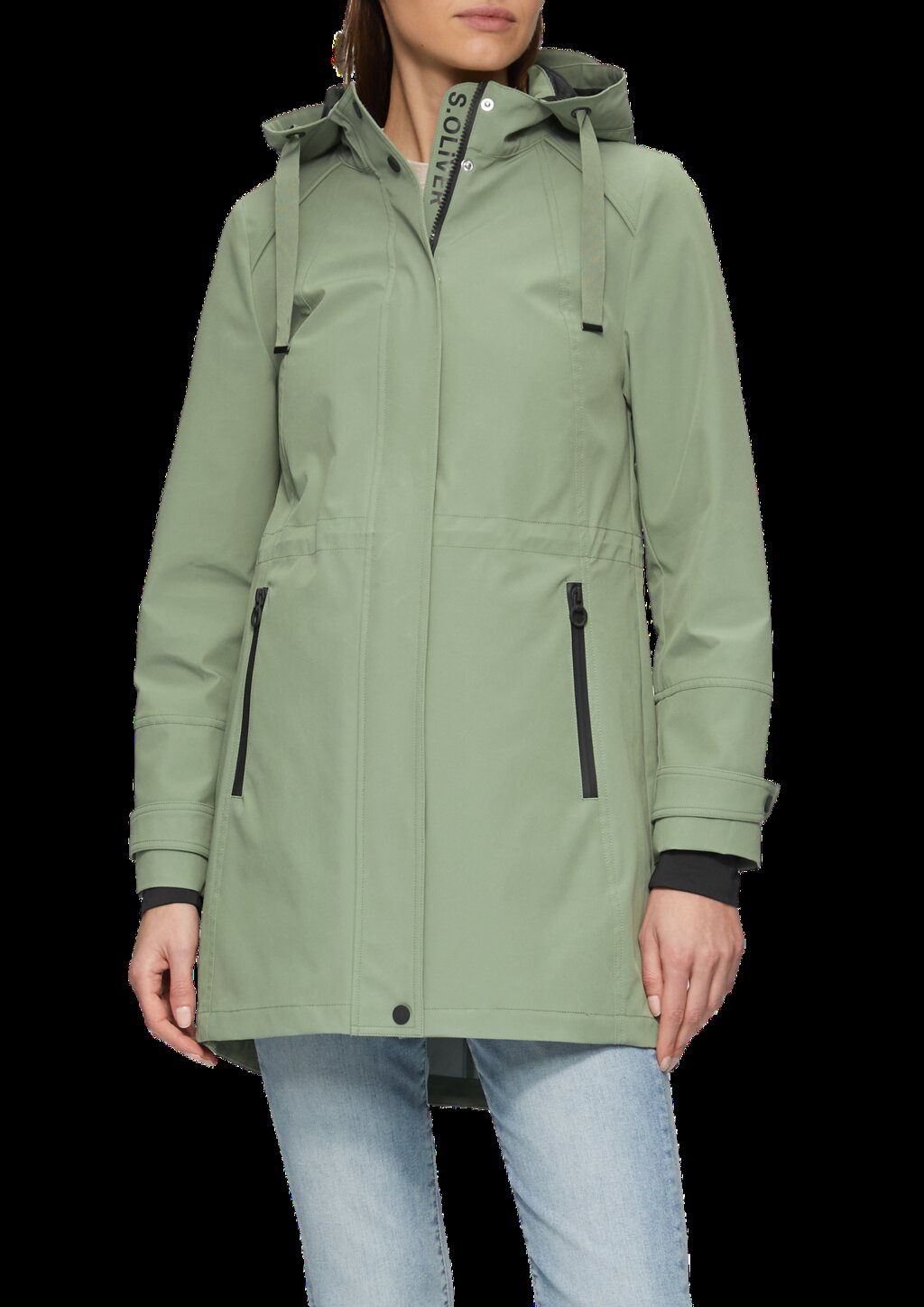 Wasserabweisende Jacke mit Kapuze