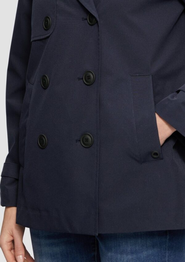 Wasserabweisende Cabanjacke mit Riegeldetail am Ärmel