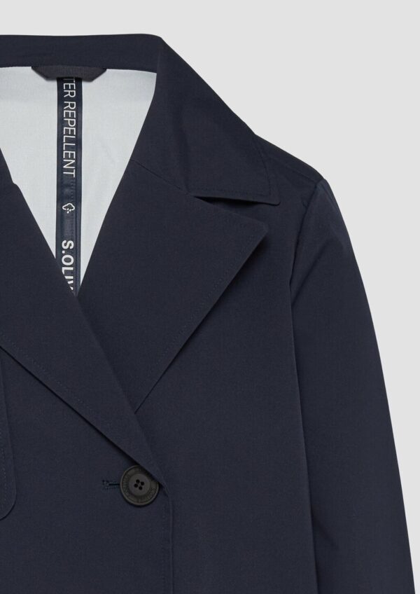 Wasserabweisende Cabanjacke mit Riegeldetail am Ärmel