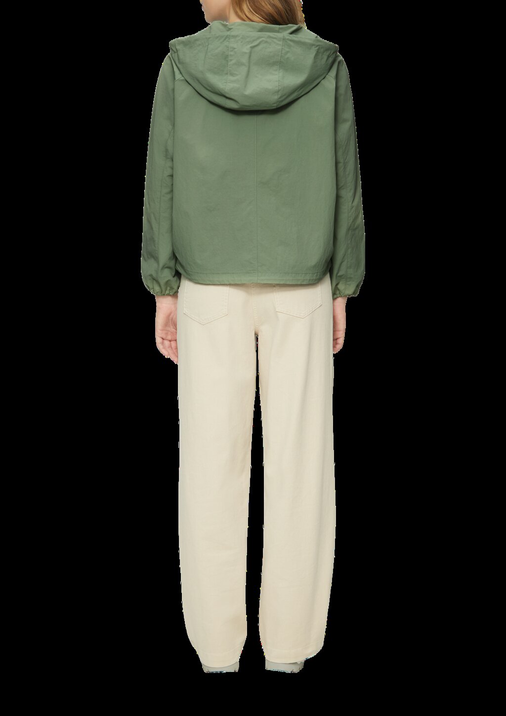 Leichte Outdoor-Jacke im Relaxed Fit mit Fledermausärmeln und Kapuze