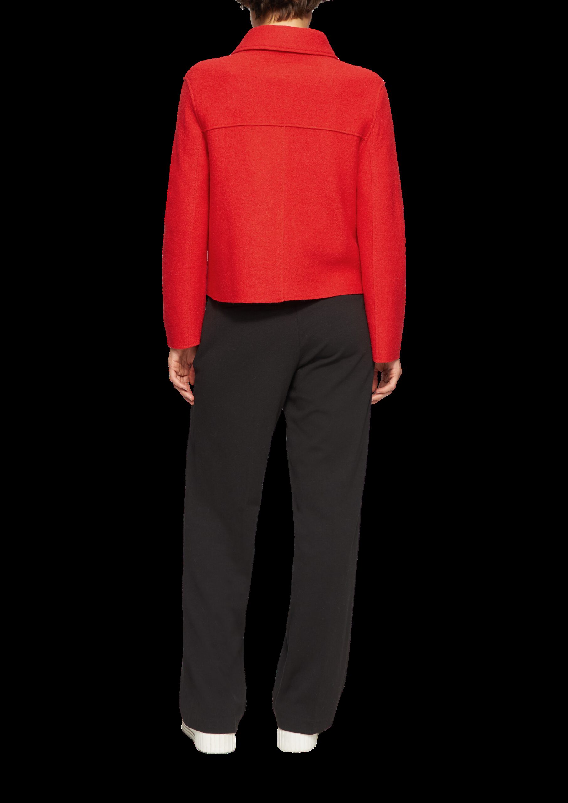 Jacke aus Wollmix im Relaxed Fit mit aufgesetzten Taschen