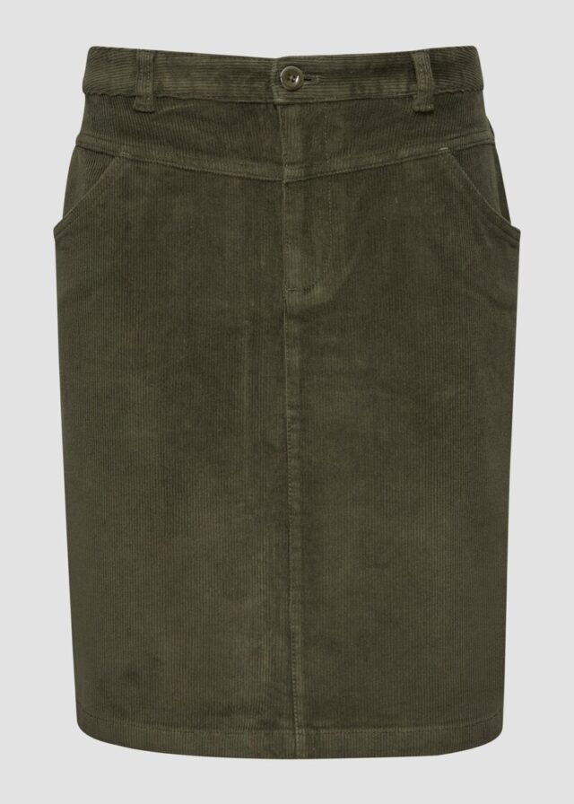 Cordrock mit Sattelbund