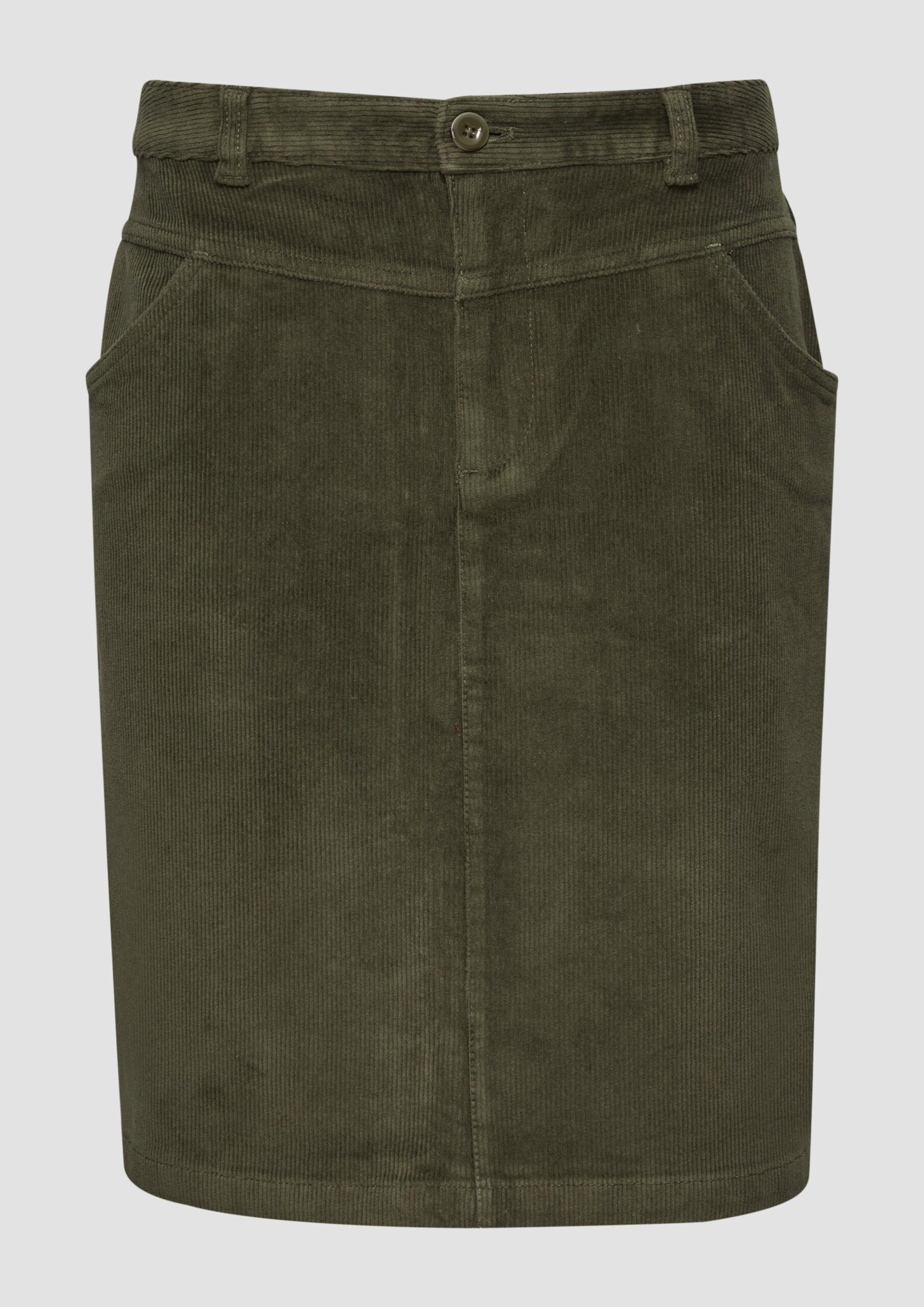 Cordrock mit Sattelbund