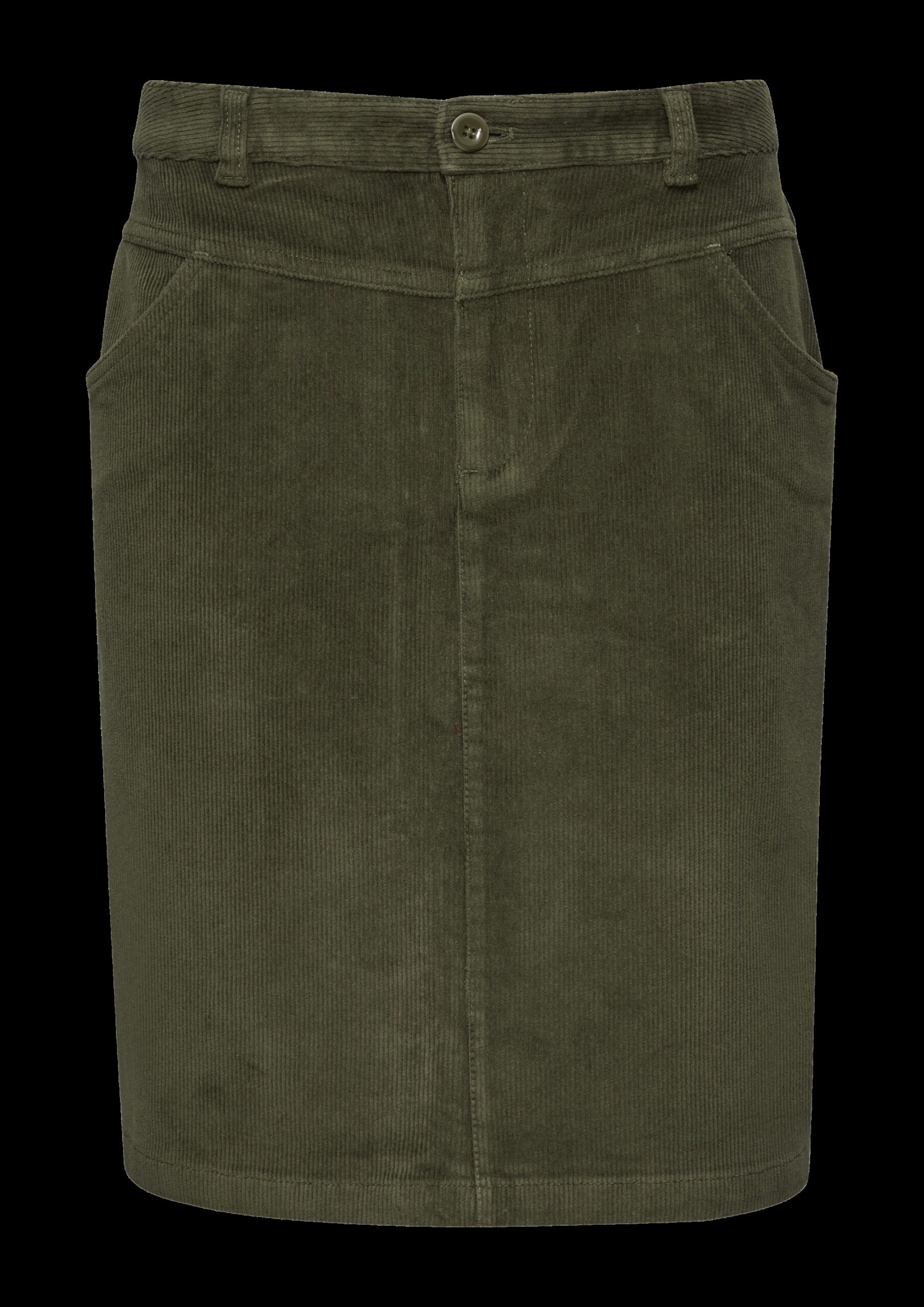 Cordrock mit Sattelbund