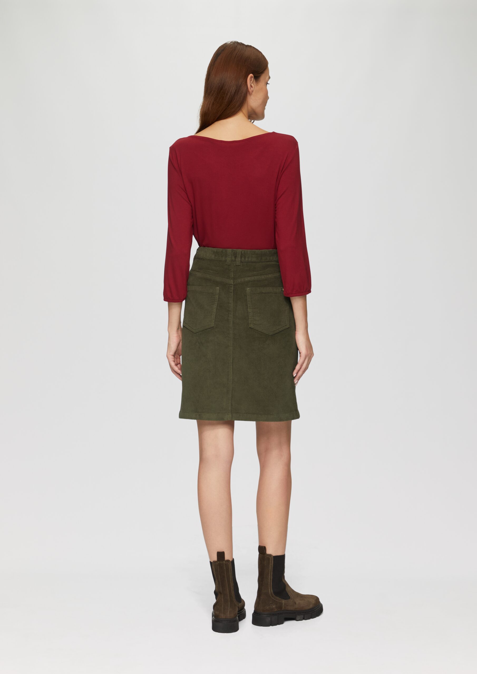 Cordrock mit Sattelbund