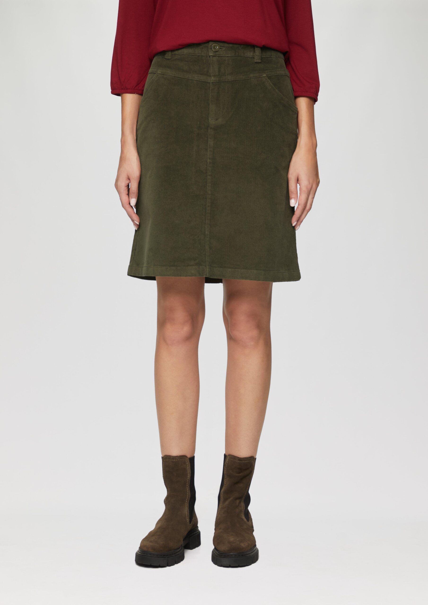 Cordrock mit Sattelbund