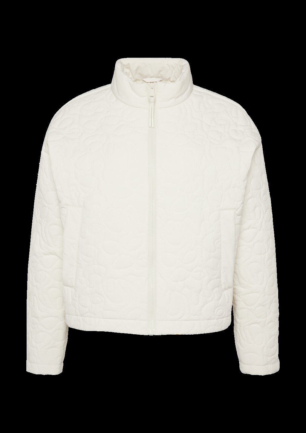 Oversized Jacke mit Steppmuster und seitlichen Druckknöpfen