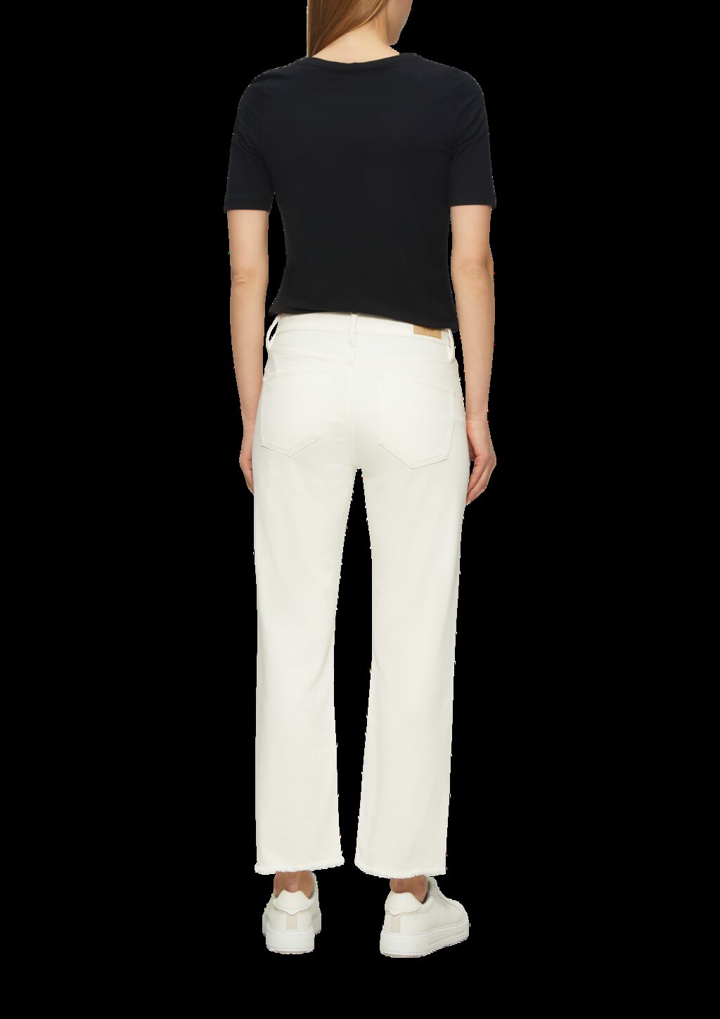 Elastisches T-Shirt mit Frontprint im Slim Fit