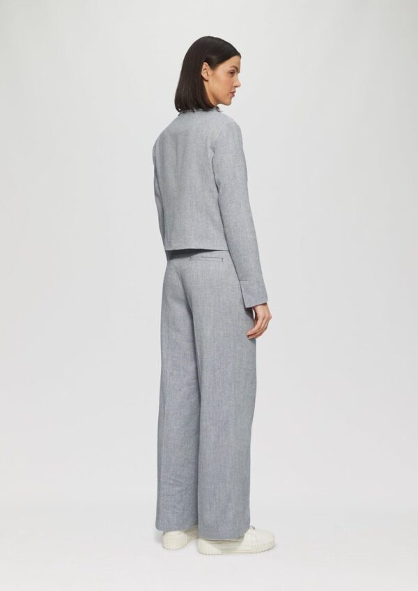 Kurzer Twill-Blazer aus Baumwollmix