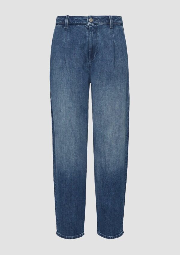 Ankle-Jeans / Regular Fit / High Rise / Barrel Leg