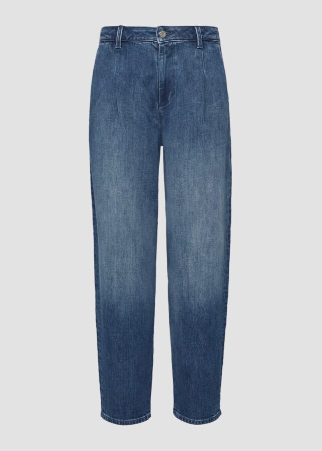 Ankle-Jeans / Regular Fit / High Rise / Barrel Leg