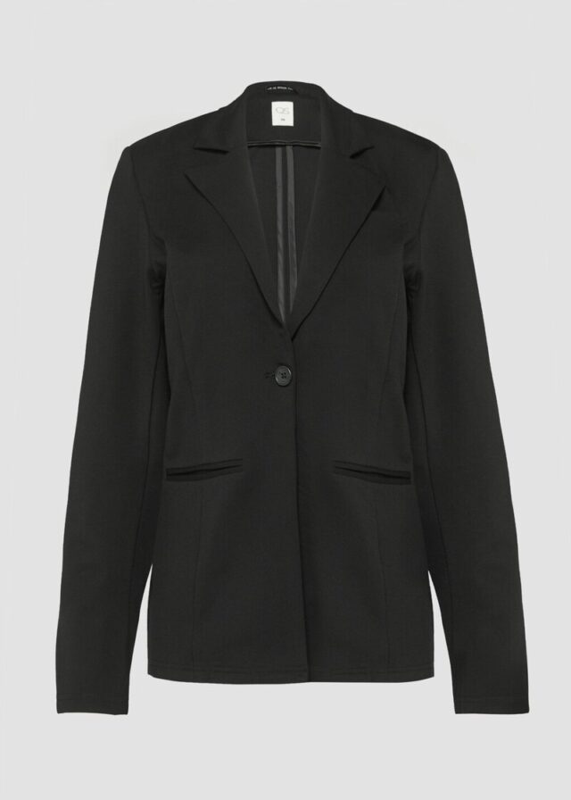 Elastischer Blazer aus Interlockjersey