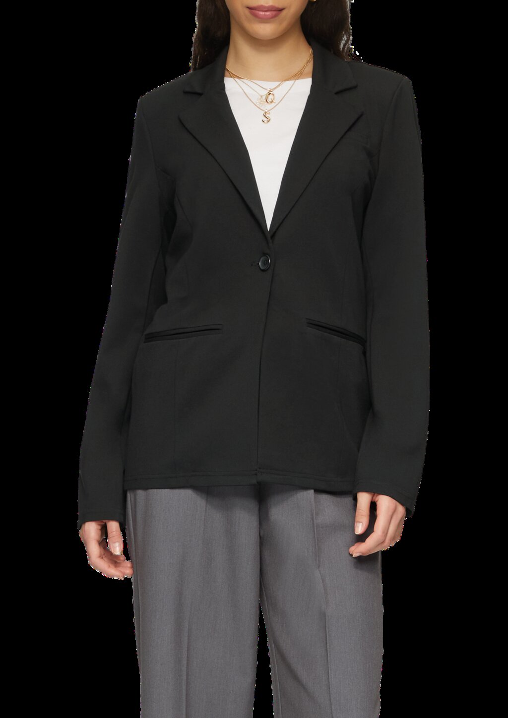 Elastischer Blazer aus Interlockjersey
