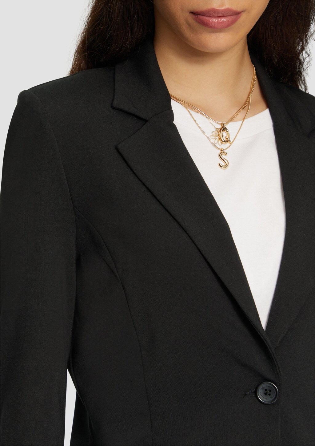 Elastischer Blazer aus Interlockjersey