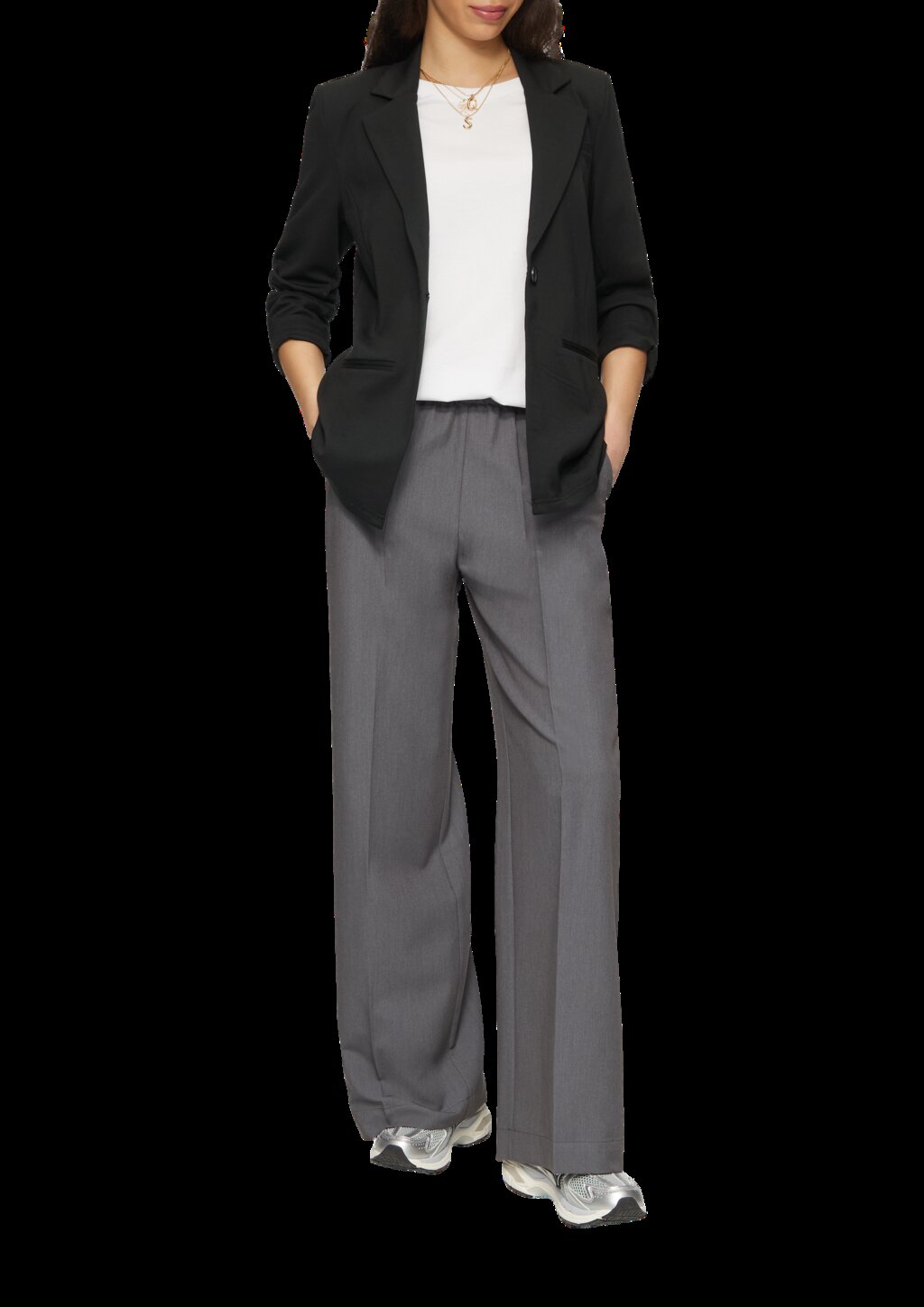 Elastischer Blazer aus Interlockjersey