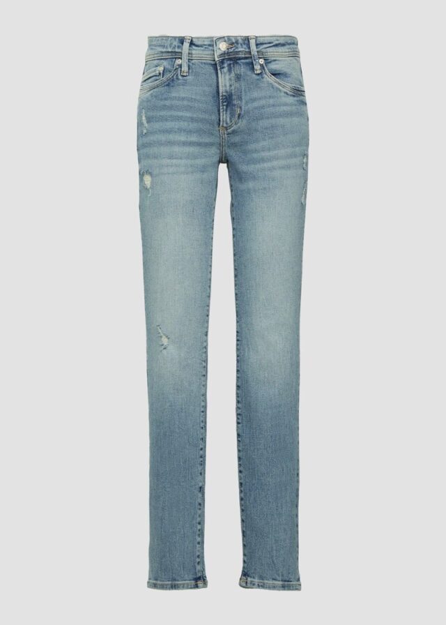 Jeans Betsy / Slim Fit / Mid Rise / Slim Leg / Used Look